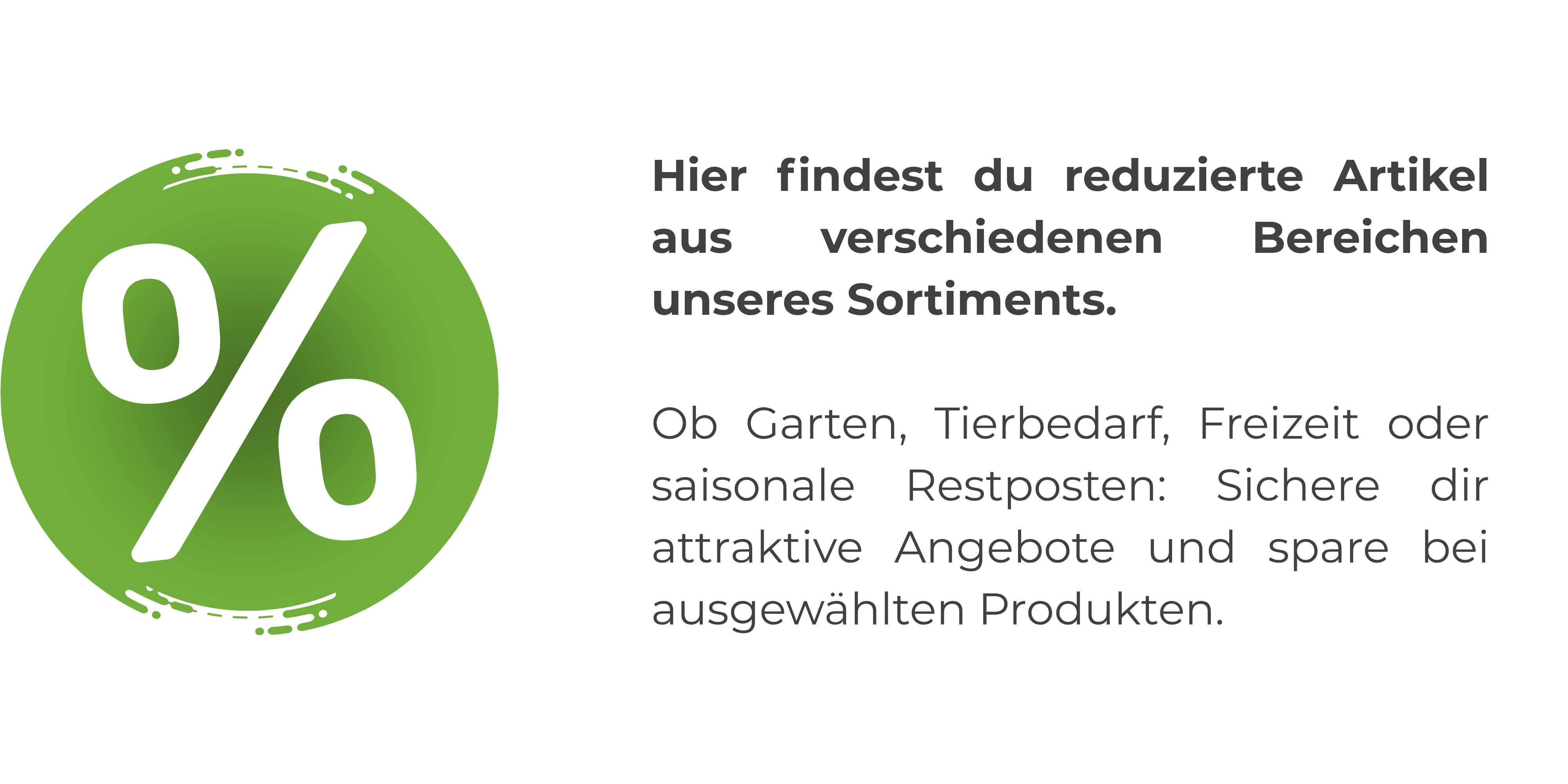 Rabatt Icon mit Text