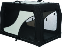 TRIXIE Transportbox Vario – stabile Hundebox mit Metallrahmen