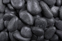 Glanzkies schwarz getrommelt 1 kg Beutel 10-35 mm