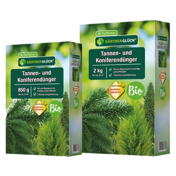 RAIFFEISEN GÄRTNERGLÜCK Bio Tannen‑ und Koniferendünger