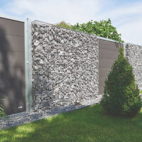 Gabionen Zaunelement für Gabionenzaun von Wilk 200 x 25 x 200 cm