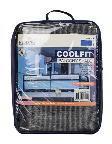 NESLING Balkonverkleidung „Coolfit“ Grau 80 × 500 cm