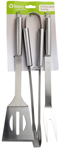 TEPRO Grillbesteck Set 3-teilig