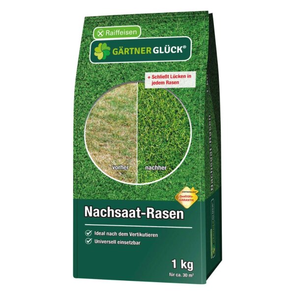 RAIFFEISEN GÄRTNERGLÜCK Nachsaat‑Rasen 1 kg