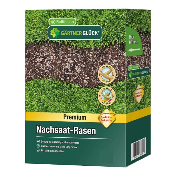 RAIFFEISEN GÄRTNERGLÜCK Premium Nachsaat-Rasen 2 kg