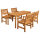Gartentisch aus Holz Westerland Serie in der Farbe Braun Wilk 50038