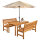 WILK Gartentisch aus Holz Westerland Serie in der Farbe Braun | 50038