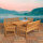 WILK Gartentisch aus Holz Westerland Serie in der Farbe Braun | 50038