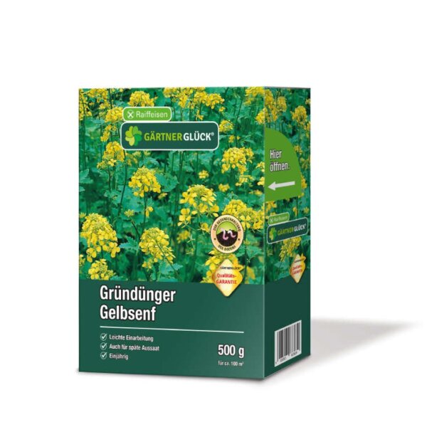 RAIFFEISEN GÄRTNERGLÜCK Gründünger Gelbsenf 500 g