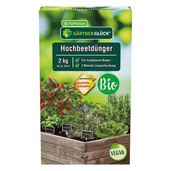 RAIFFEISEN GÄRTNERGLÜCK Bio Hochbeetdünger 2 kg