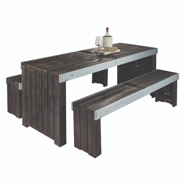 Gastro Sitzgarnitur Gartengarnitur Provence aus Holz Wilk 50025