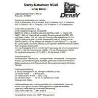 DERBY Naturkorn Müsli 25 kg – haferfreies Ergänzungsfutter für Pferde