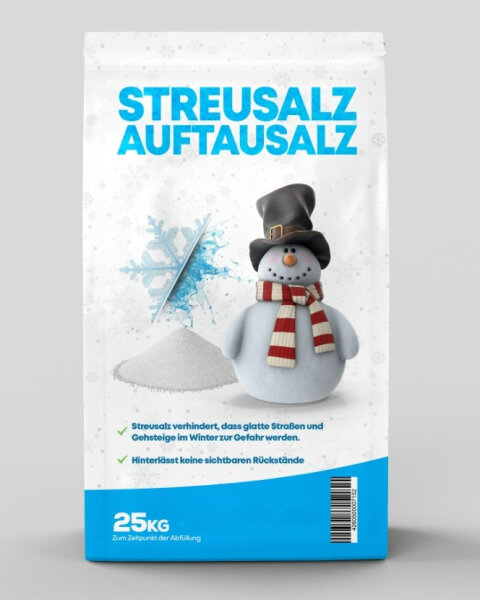 Streusalz Auftausalz im 25 kg Sack - Palette mit 50 Säcken