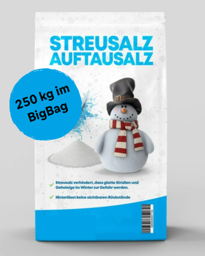 Streusalz, Auftausalz 250 kg im Big Bag Kornklasse F, 0-5 mm