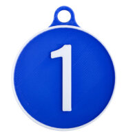 Kloatscheeter-Nummern Set 2x Nummer 1-10 in der Farbe Rot und Blau