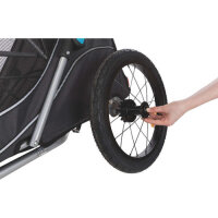TRIXIE Fahrrad Anhänger mit Schnell-Falt-Funktion für Hunde | Größe M