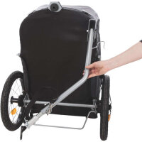 TRIXIE Fahrrad Anhänger mit Schnell-Falt-Funktion für Hunde | Größe M