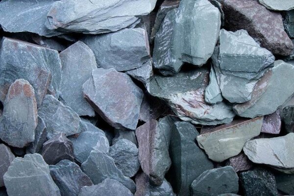 Splitt Canadian Slate gr�n 500 kg Big Bag 30-60 mm