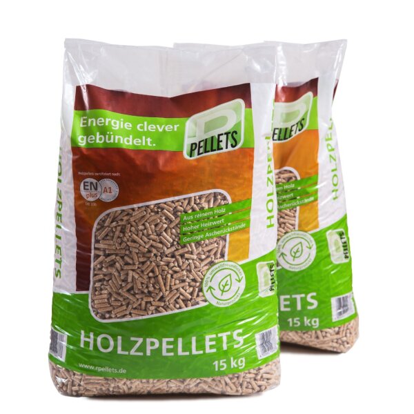 Holzpellets RPellets ENplus-A1 Sackware 2 x 15 kg