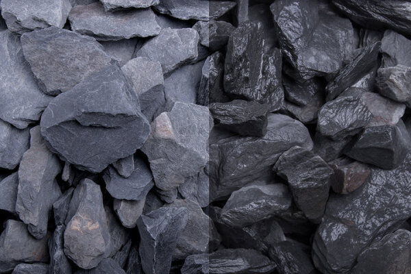 Splitt Canadian Slate schwarz 500 kg Big Bag 30-60 mm