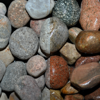 Zierkies Jütlandkiesel 1 kg 60-90 mm