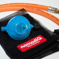 NomadiQ Gasschlauch Adapter für verschiedene Gasflaschen- und Anschlüsse