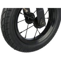 TRIXIE Jogger-Umbausatz für Fahrrad-Anhänger mit 360°-Front-Rad | Größe S