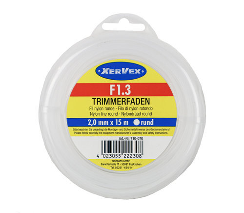 Xervex Nylon-Trimmerfaden 2,0 mm x 15 m