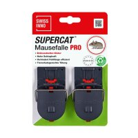 SWISSINNO SuperCat Mausefalle PRO mit Lebensmittelköder 8er Pack