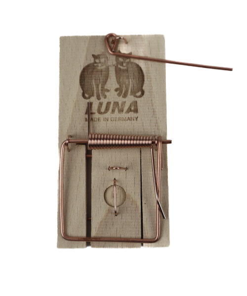 LUNA Mausefalle aus Holz mit Metallbügel | 5er Set