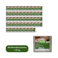 Mineral-Leckstein für Nutztiere 48 x 10 kg