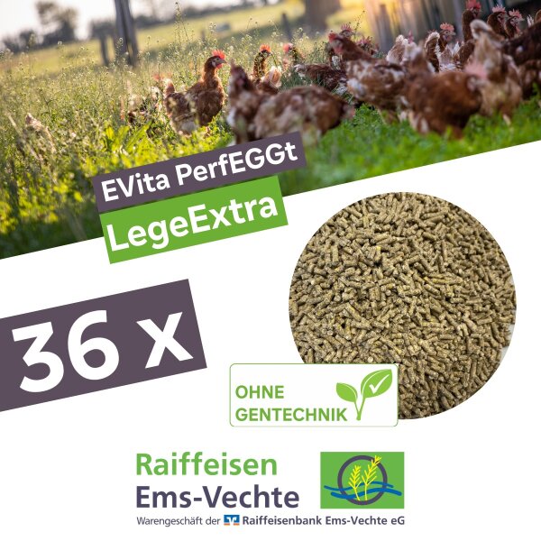 EVita PerfEGGt LegeExtra 36 x 20 kg – Ergänzungsfuttermittel für Legehennen