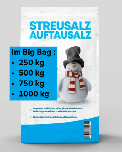 Streusalz, Auftausalz im Big Bag Kornklasse F 0-5 mm