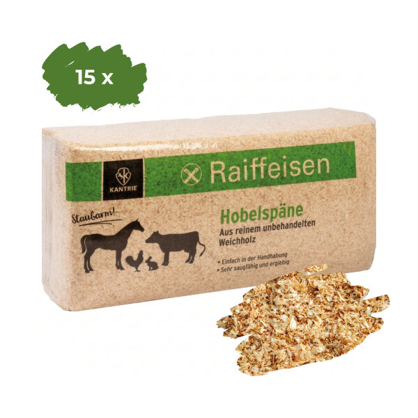 KANTRIE Hobelspäne Profi | 15 x 24 kg