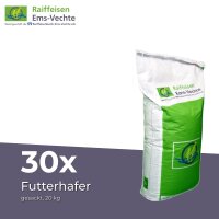 Futterhafer gesackt 30 x 20 kg –...