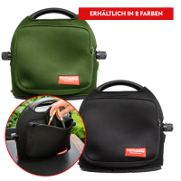 NomadiQ Schutztasche Grün mit Vordertasche
