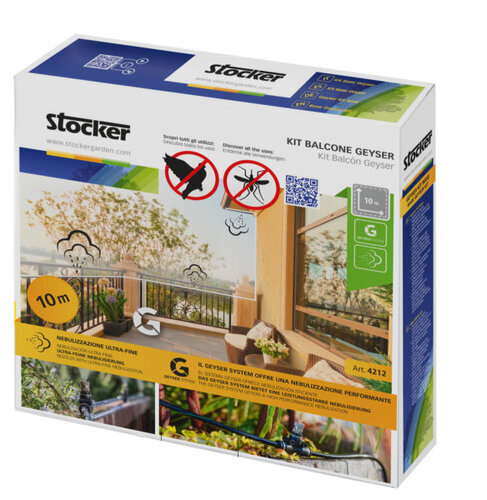 Mückenschutz Geyser Kit Balkon 10m für Stocker Geyser Nebulisator 4212