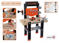 SMOBY Black+Decker Werkbank Center | Spielwerkbank für Kinder ab 3 Jahren
