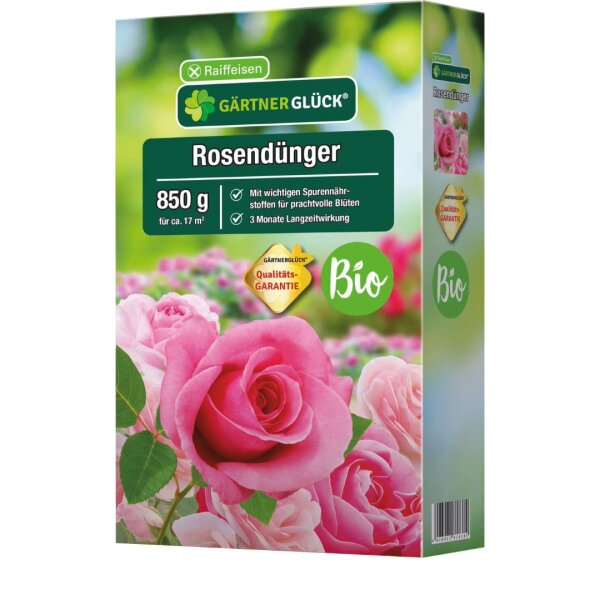 RAIFFEISEN GÄRTNERGLÜCK BIO Rosendünger 850 g