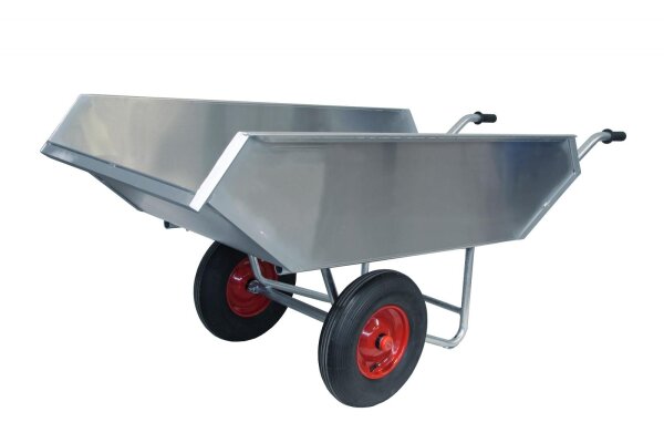 Growi Alustar 450 l - Schubkarre mit Aluminiummulde