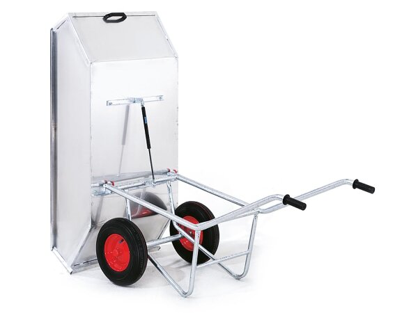 Growi Alustar Kippkuli 450 l Aluminium Schubkarre