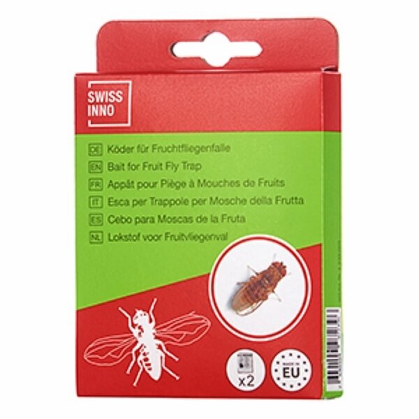 SWISSINNO Ersatzköder für Fruchtfliegenfalle – 2er Pack
