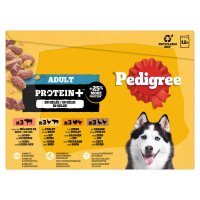 PEDIGREE Hunde-Nassfutter Adult Protein Plus in Gelee | 12 x 85 g Multipack