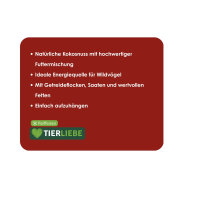 TIERLIEBE Wildvogelfutter Kokosnuss gefüllt