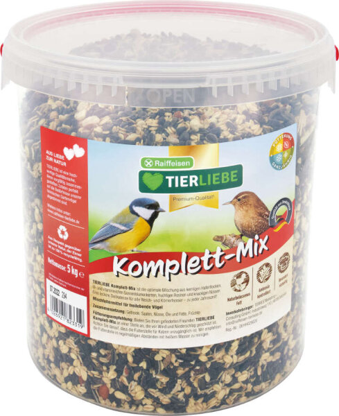 Raiffeisen Tierliebe Wildvogelfutter Komplett-Mix 5 kg