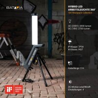 BATAVIA LED-Arbeitsleuchte 360° ohne Akku und Ladegerät