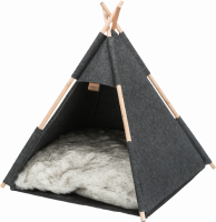 TRIXIE Höhle Tipi Filz für Katzen mit Kissen
