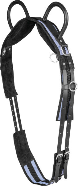 WALDHAUSEN Longiergurt mit zwei Handgriffen schwarz/ grau