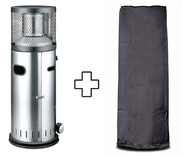 ENDERS Polo 2.0 Edelstahl Terrassenheizstrahler mit Abdeckhaube