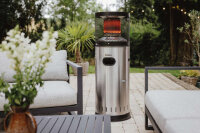 ENDERS Polo 2.0 Edelstahl Terrassenheizstrahler mit Abdeckhaube